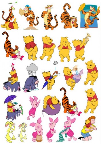 Cartela Stickers Ursinho Pooh 14x20