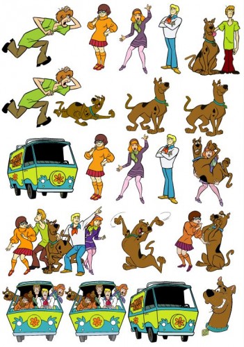 Cartela Stickers Scoob Doo 14x20